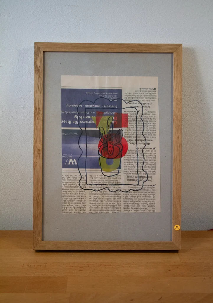 Andreas Einsiedler - Kaktus on Newspaper