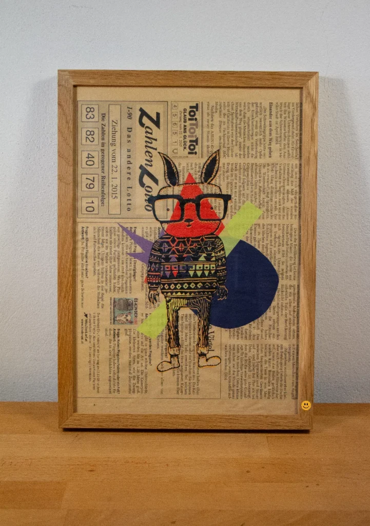 Andreas Einsiedler x Kai Arnone - Rabbit on Newspaper